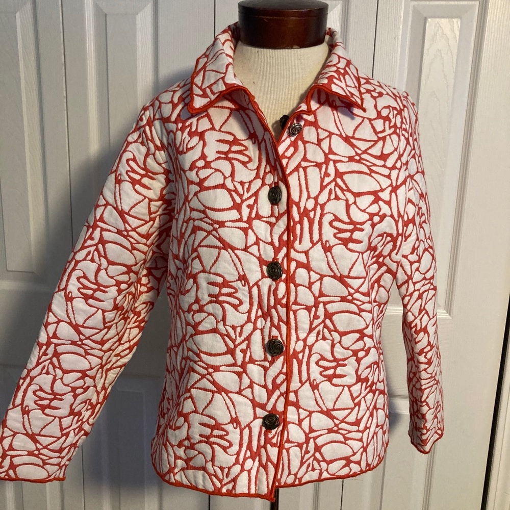 Winding River reversible Jacket orange and white M